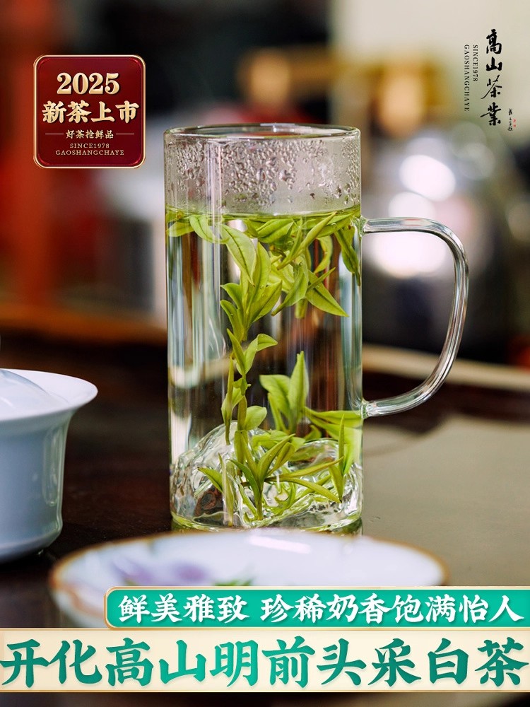 2025新茶上市 开化珍稀白茶春茶明前特级头采高山奶香白茶叶250g